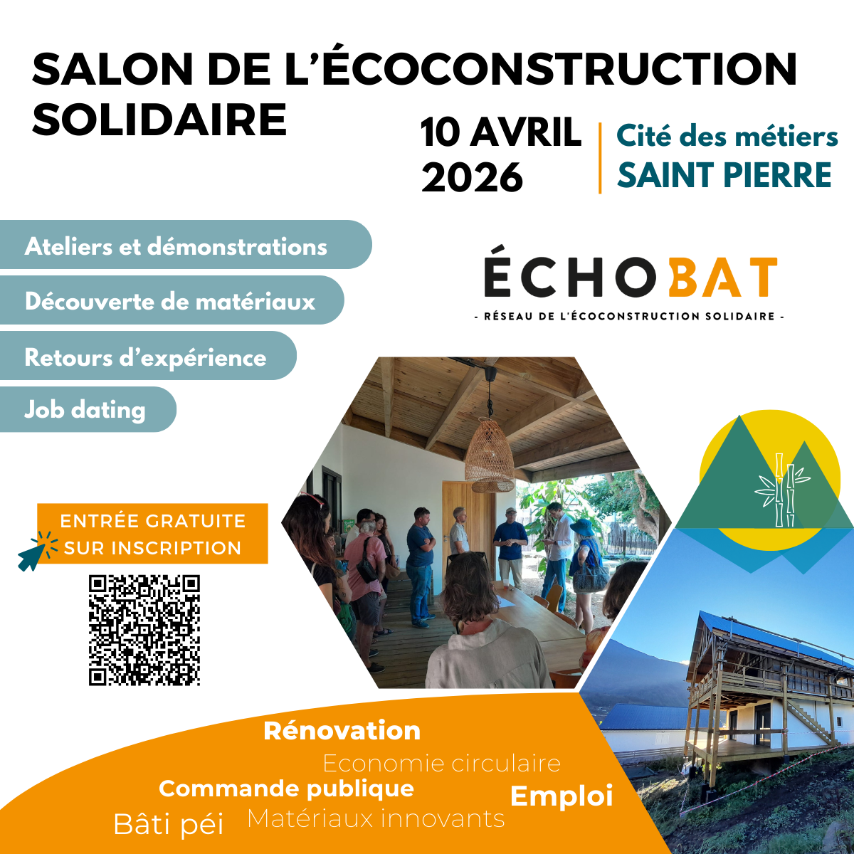 Un premier Salon de l’écoconstruction solidaire organisé par ÉCHOBAT à La Réunion !